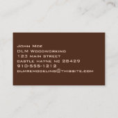 HolzYin Yang Business Card Visitenkarte (Rückseite)
