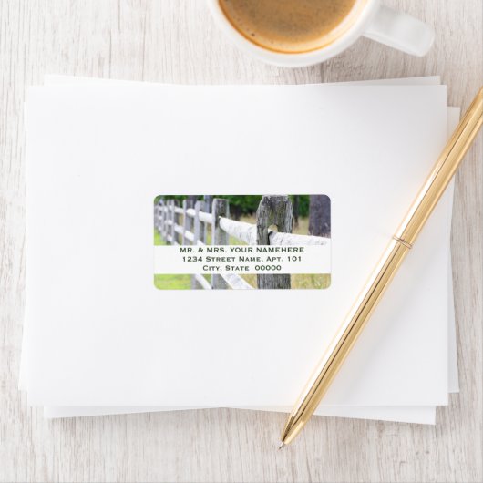 Holzzähnchen Adressaufkleber (Insitu)