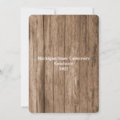 Holzzaun für Foto Einladung (Rückseite)