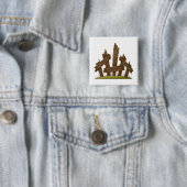 Holzzaun gebrochen Rustikaler Bauernhof Button (Beispiel)