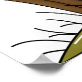 Holzzaun gebrochen Rustikaler Bauernhof Poster (Ecke)