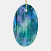 Holzzaun Graffiti Lila Blau Grün Türkis Keramik Ornament (Rechts)