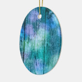 Holzzaun Graffiti Lila Blau Grün Türkis Keramik Ornament (Links)