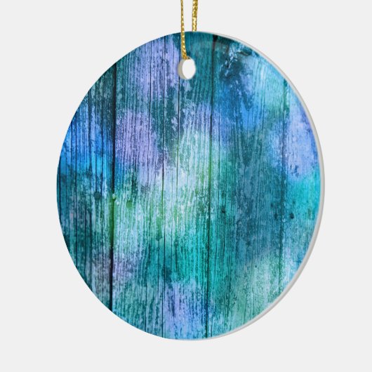 Holzzaun Graffiti Lila Blau Grün Türkis Keramikornament (Links)