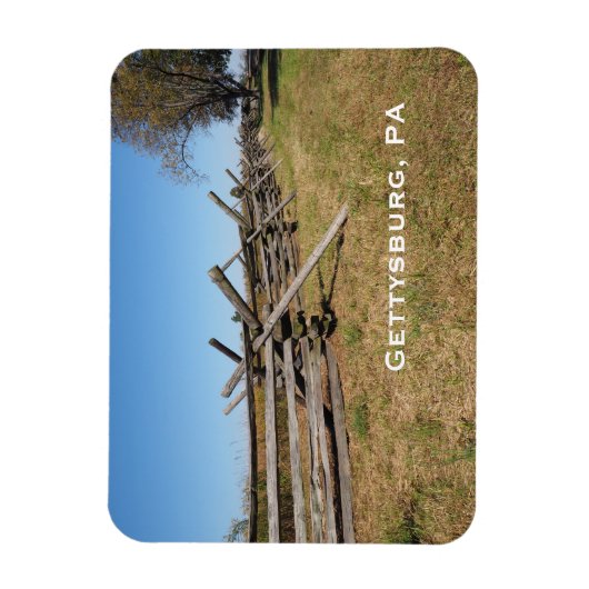 Holzzaun in Gettysburg PA Magnet (Vertikal)