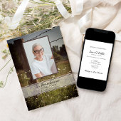 Holzzaun Post Wildblumen Todesjahr Einladung