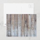 Holzzaun Postkarte (Vorne/Hinten)