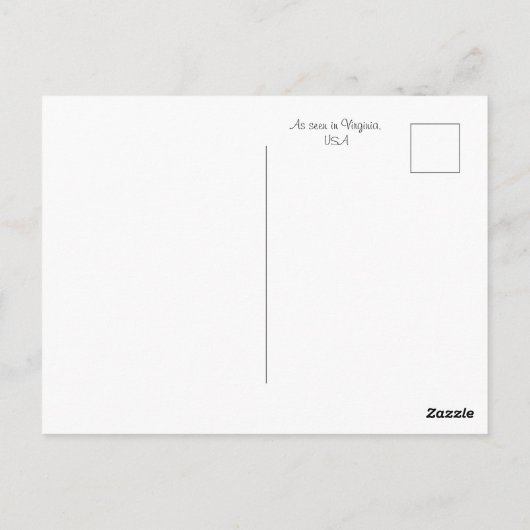 Holzzaun Postkarte (Rückseite)