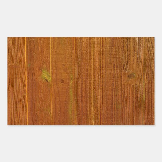 Holzzaun Rechteckiger Aufkleber (Vorderseite)