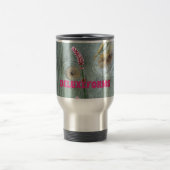 Holzzaun Rosa Wildblume Reisebecher (Mittel)