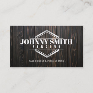 Holzzaun-Slogans Business Cards Visitenkarte