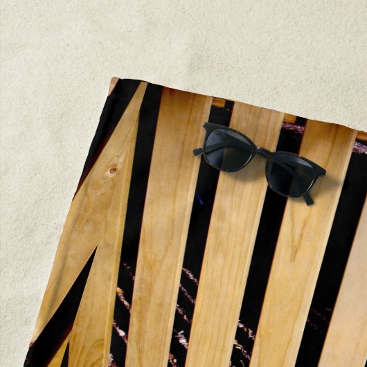 Holzzaun, Strandtuch (Beispiel)