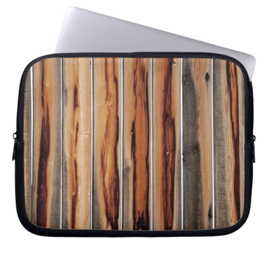 Holzzaun Textur Cool einzigartig Laptopschutzhülle (Vorderseite)