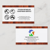 Holzzäune Handyman Tools Contractor Visitenkarte (Vorne/Hinten)