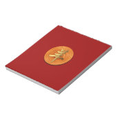 Holzziege Ram Chinese Year Zodiac Notepad Notizblock (Rotiert)