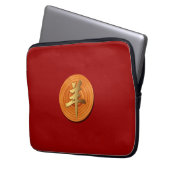 Holzziegenramme Chinesisches Jahr Zodiac Laptop-Si Laptopschutzhülle (Vorderseite Links)