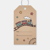 Holzzug Geschenkanhänger (Rückseite)