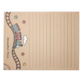 Holzzug Notizblock (Vorderseite)