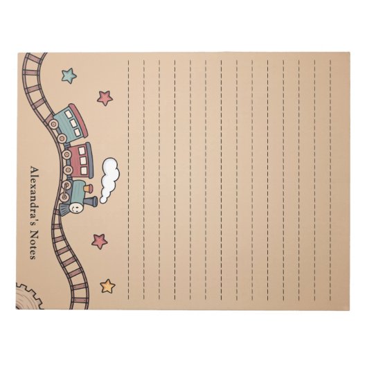 Holzzug Notizblock (Vorderseite)