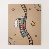 Holzzug Puzzle (Vertikal)