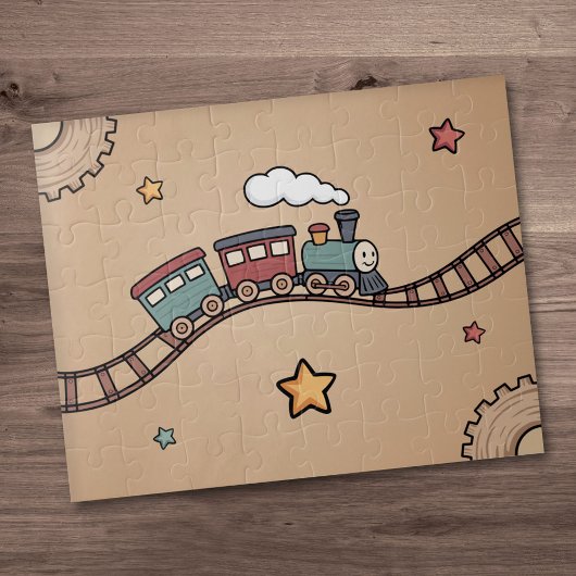 Holzzug Puzzle