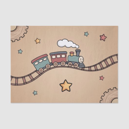 Holzzug Seidenpapier (Vorderseite)