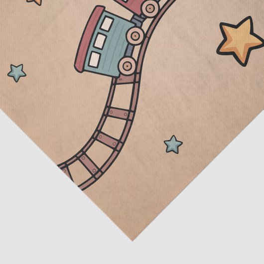 Holzzug Seidenpapier (Ausschnitt)