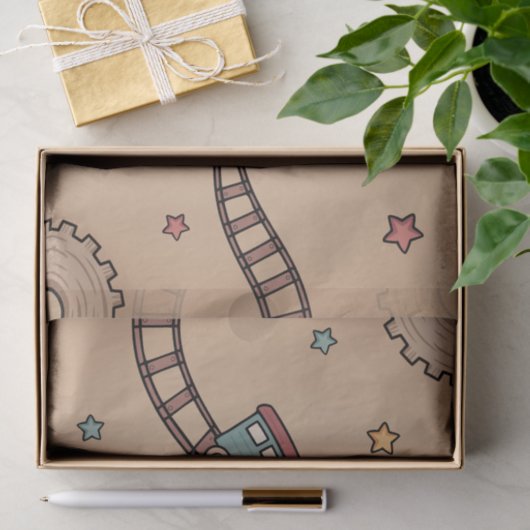 Holzzug Seidenpapier (Geschenk)