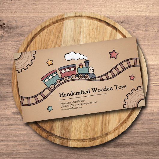 Holzzug Visitenkarte