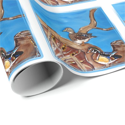 HOLZZÜGE GESCHENKPAPIER (Rolleneckpunkt)