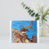 HOLZZÜGE POSTKARTE (Stehend Vorderseite)