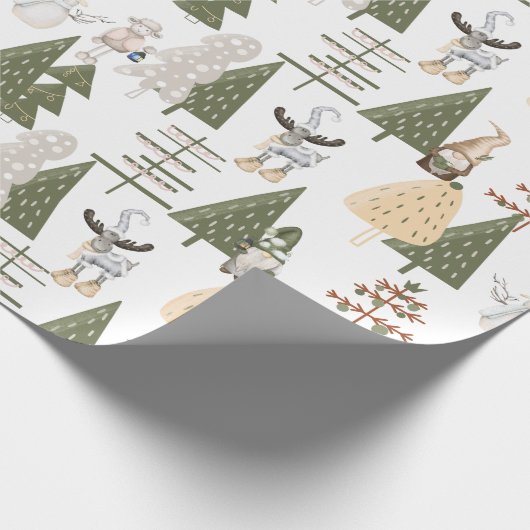 Holzzwerge Geschenkpapier (Ecke)