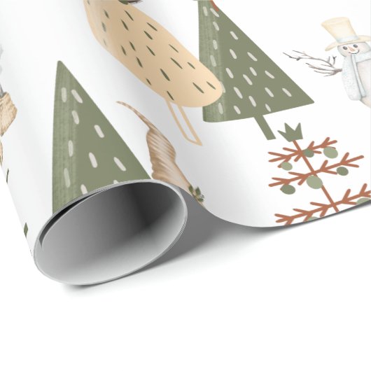 Holzzwerge Geschenkpapier (Rolleneckpunkt)