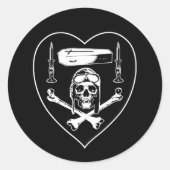 Homage à Nungesser Runder Aufkleber (Vorderseite)