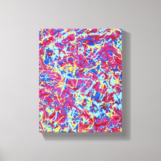 Homage à Pollock 1, lebhafte Tropfen Art Leinwand (Vorderseite)