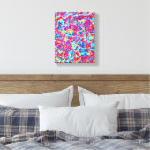 Homage à Pollock 1, lebhafte Tropfen Art Leinwand (Insitu (Schlafzimmer))