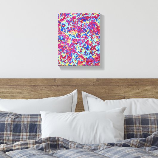 Homage à Pollock 1, lebhafte Tropfen Art Leinwand (Insitu (Schlafzimmer))