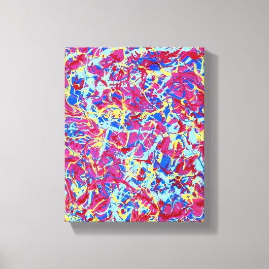 Homage à Pollock 1, lebhafte Tropfen Art Leinwand (Vorderseite)