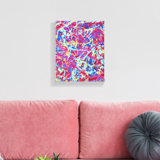 Homage à Pollock 1, lebhafte Tropfen Art Leinwand (Insitu (Wohnzimmer))