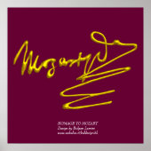 HOMAGE BIS MOZART, riesige Größe Poster (Vorne)