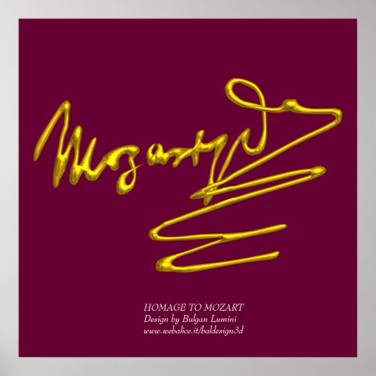 HOMAGE BIS MOZART, riesige Größe Poster (Vorne)