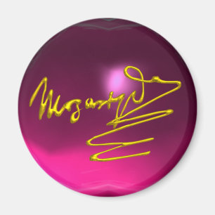 HOMAGE NACH MOZART, rosa Amethyste Magnet