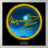 HOMAGE TO MOZART, Blue Saphir kolossale Größe Poster (Vorne)