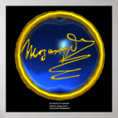 HOMAGE TO MOZART, Blue Saphir kolossale Größe Poster (Vorne)