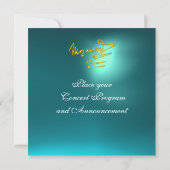 HOMAGE TO MOZART, GOLD BLAUE KONZERT EINLADUNG (Rückseite)