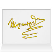 HOMAGE TO MOZART Gold Signature of Composer Green (Innenansicht Horizontal (Oben))