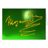 HOMAGE TO MOZART Gold Signature of Composer Green (Vorderseite (Horizontal))