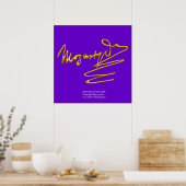 HOMAL NACH MOZART POSTER (Küche)
