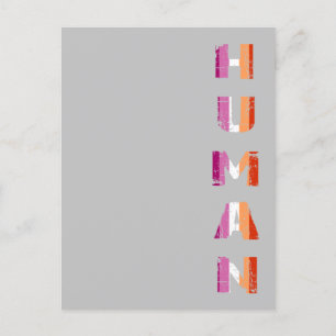 Homan vertical   Lesbian Pride Postkarte