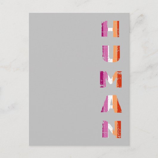 Homan vertical | Lesbian Pride Postkarte (Vorderseite)